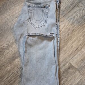 True Religion Light Blue Straight Leg Jeans